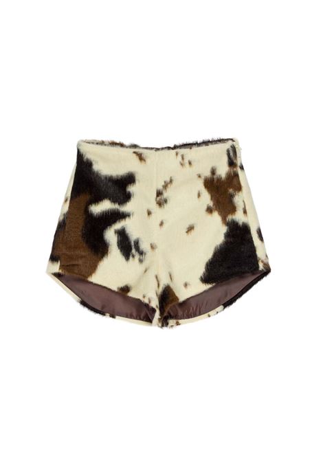 Shorts con fantasia animalier Lù-Lù BY MISS GRANT | LL4597MORO